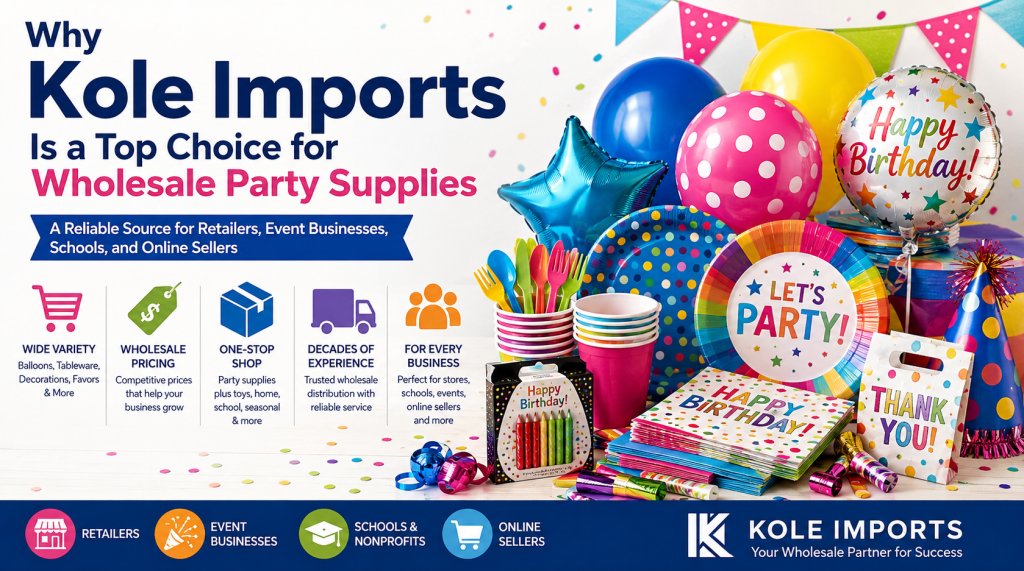 Why Kole Imports Is a Top Choice for Wholesale Party Supplies