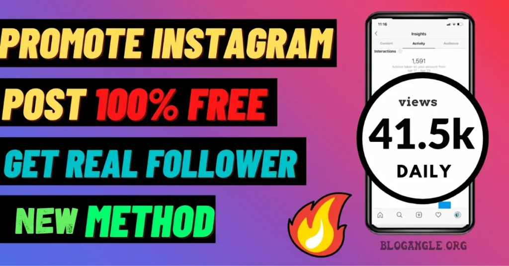 how can i promote my instagram for free